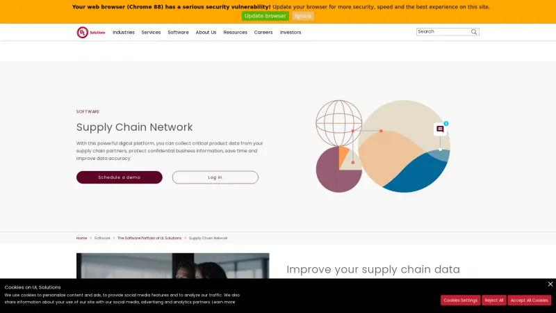 Homepage of UL Supply Chain Network