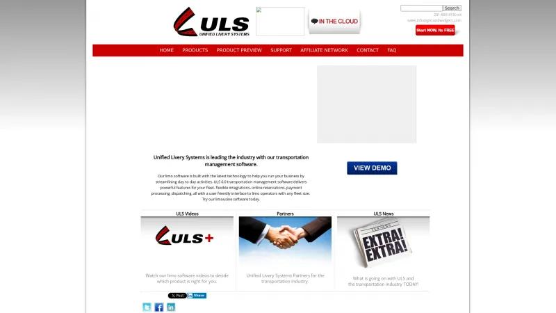 Homepage of ULS+