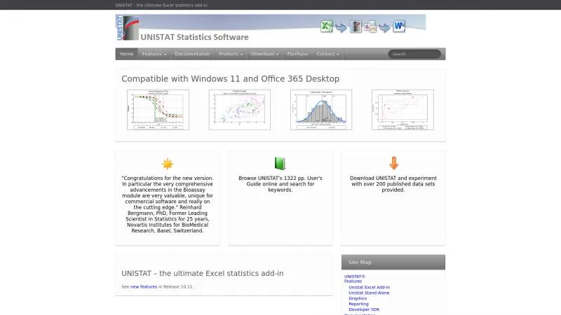 Homepage of UNISTAT