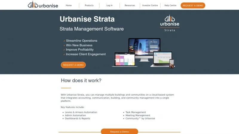 Homepage of Strataware