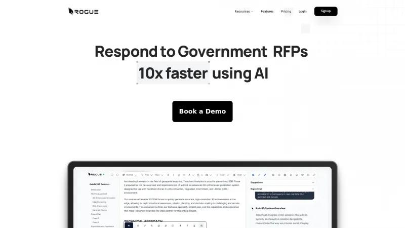 Homepage of Rogue