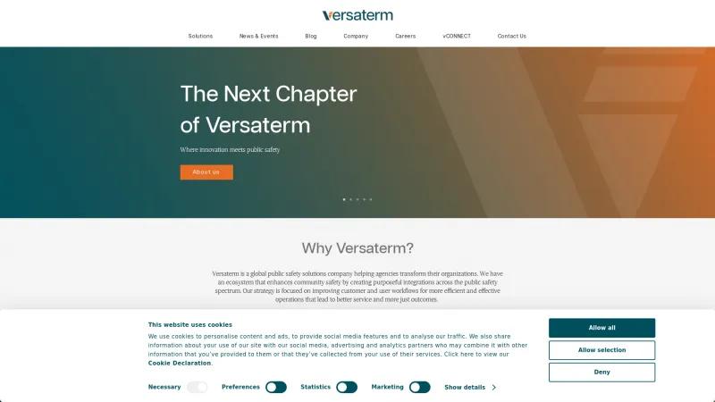 Homepage of vRMS