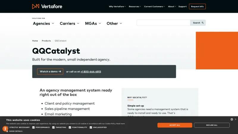 Homepage of QQCatalyst