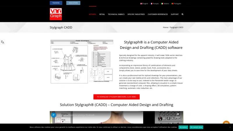 Homepage of Stylgraph CADD