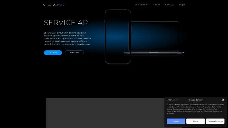 Homepage of SERVICE AR