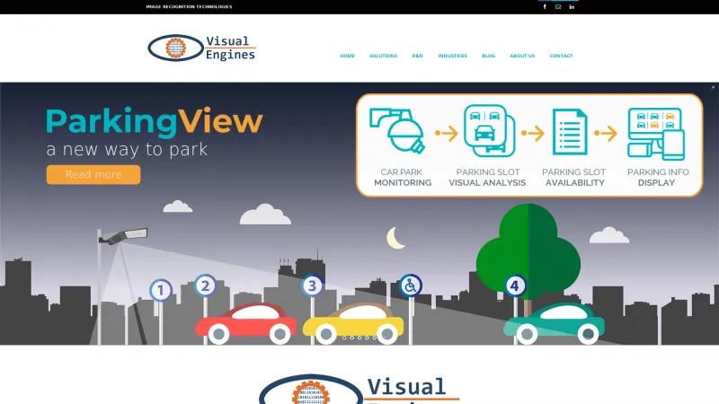 Homepage of ParkingView