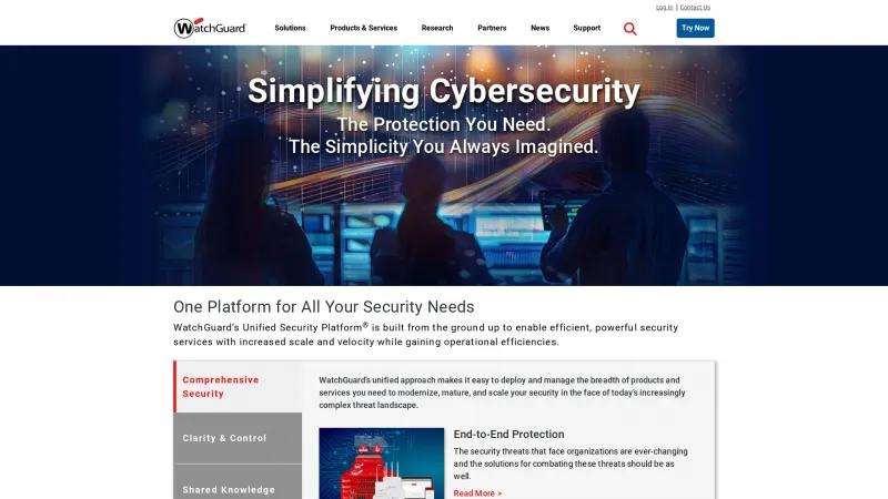 Homepage of AuthPoint