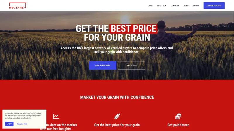 Homepage of Hectare