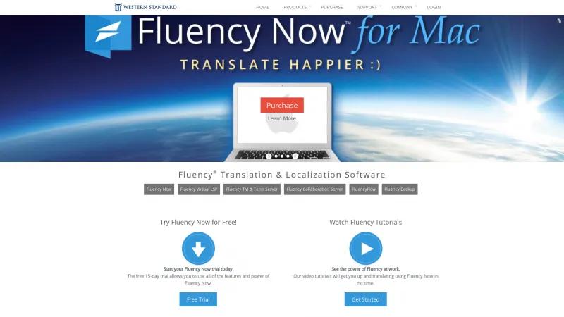 Homepage of Fluency Now