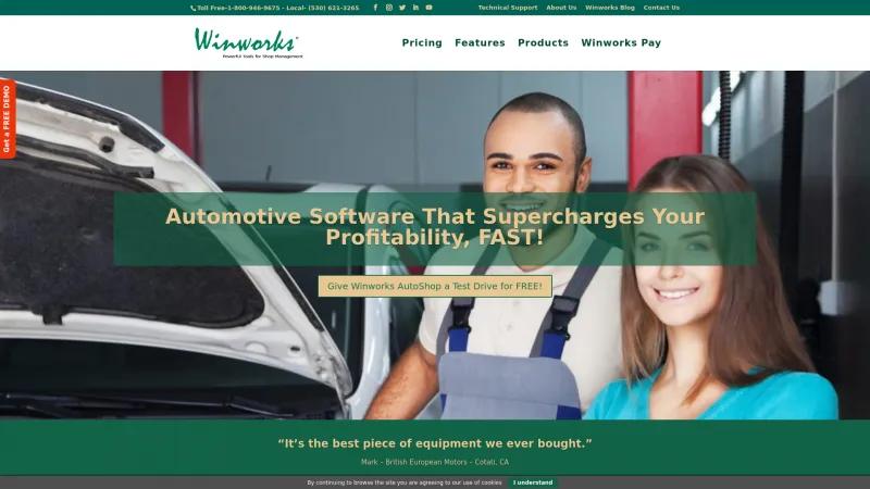 Homepage of AutoShop