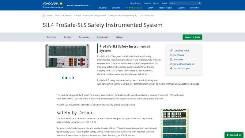 Homepage of ProSafe-SLS