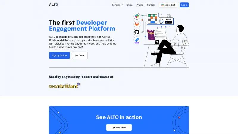 Homepage of ALTO