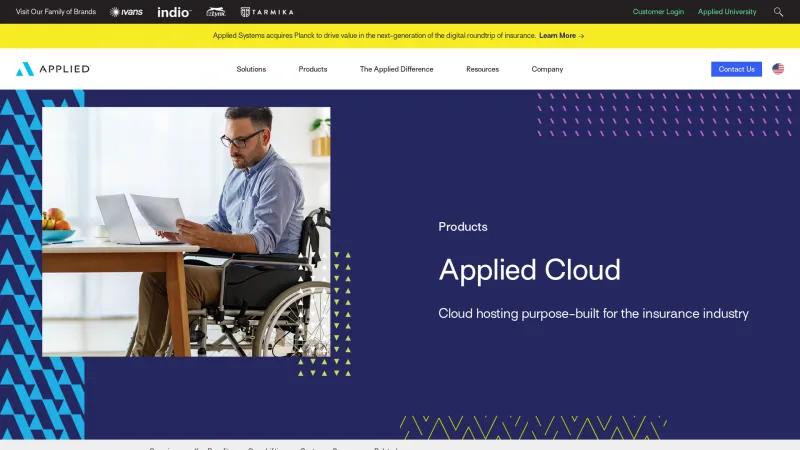 Homepage of Applied Cloud