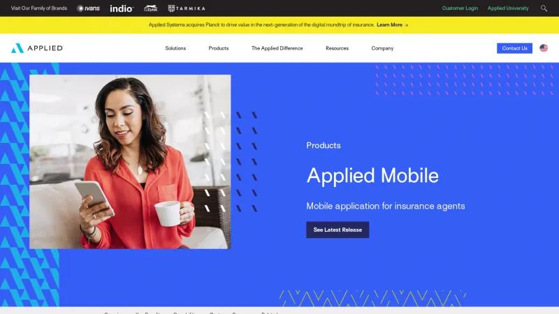 Homepage of Applied Mobile