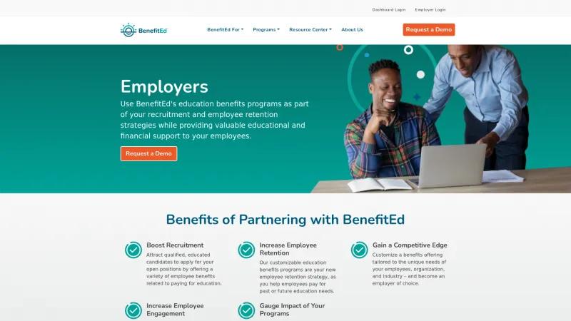 Homepage of BenefitEd