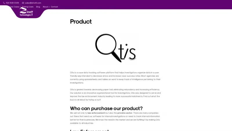 Homepage of Qtis