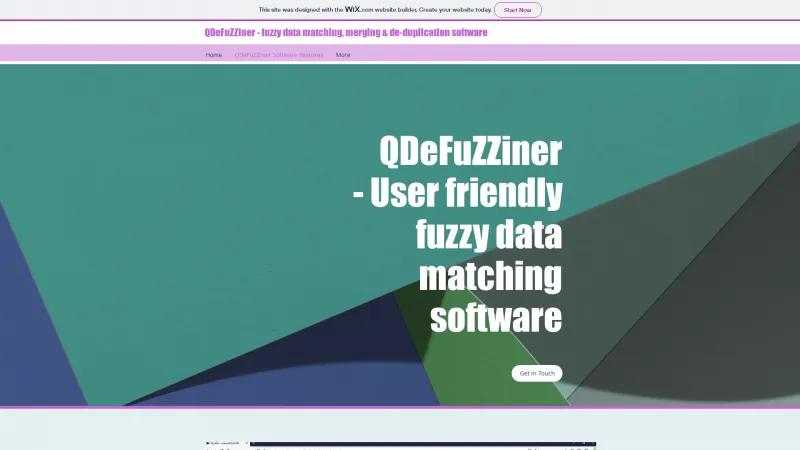 Homepage of QDeFuZZiner