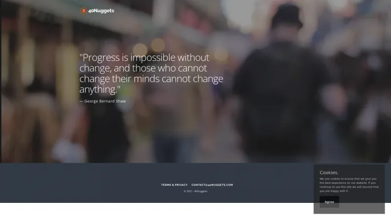 Homepage of 40Nuggets