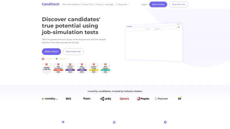 Homepage of Canditech