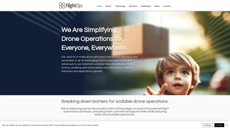 Homepage of FlightOps