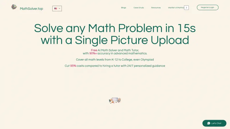 Homepage of MathSolver.top