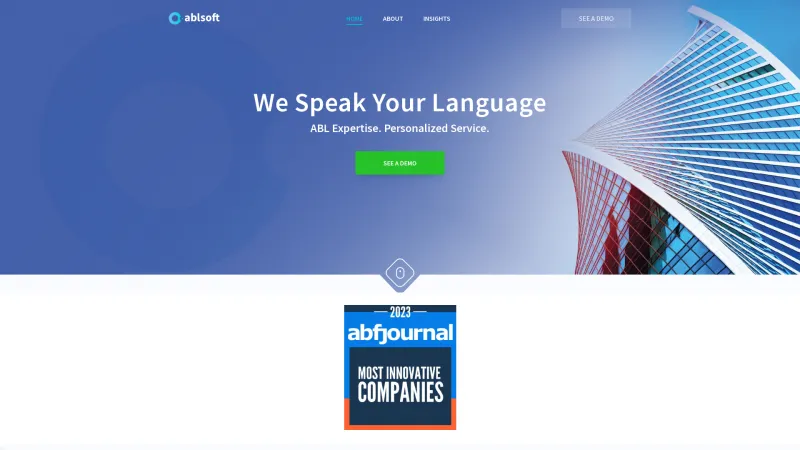 Homepage of ABLSoft