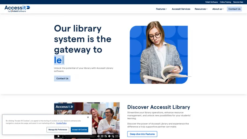 Homepage of Accessit