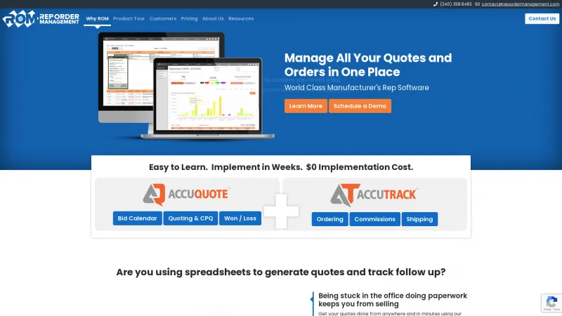 Homepage of AccuQuote Direct