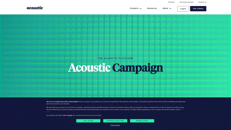 Homepage of Acoustic Campaign