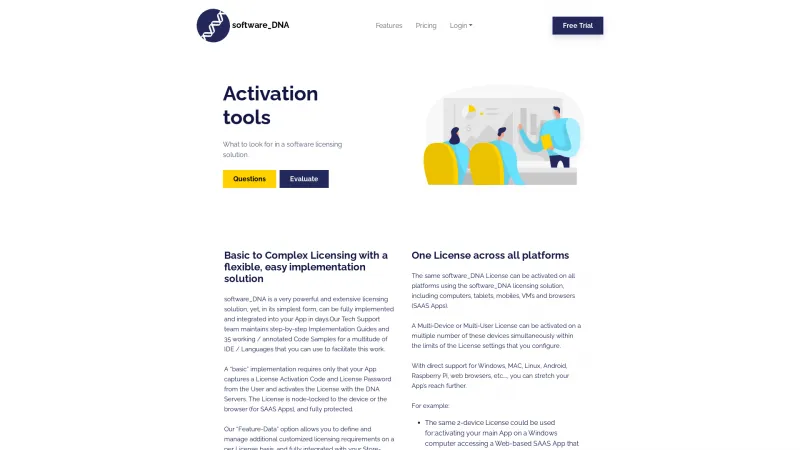 Homepage of Activation Tools