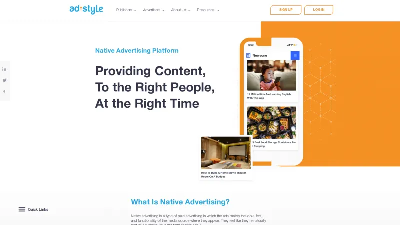 Homepage of AdStyle