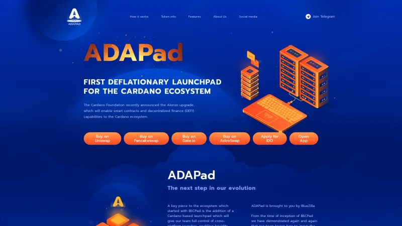 Homepage of ADAPad