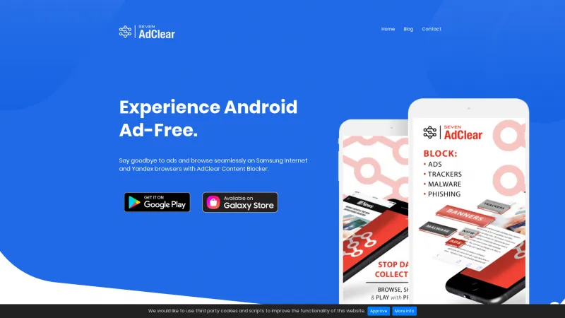 Homepage of AdClear