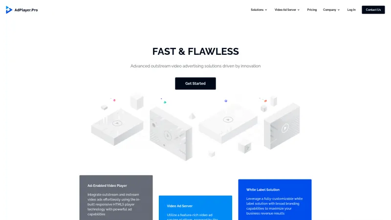 Homepage of AdPlayer.Pro