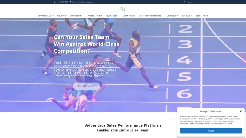 Homepage of Adventace