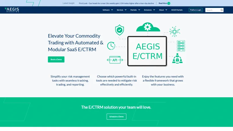 Homepage of AEGIS CTRM