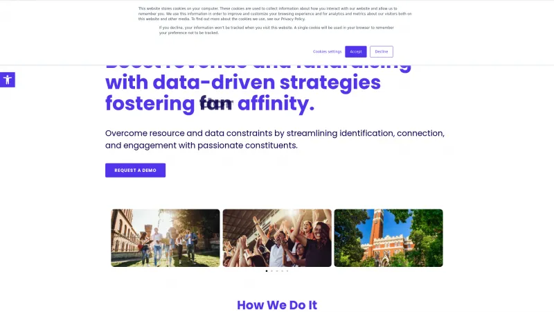 Homepage of Affinaquest