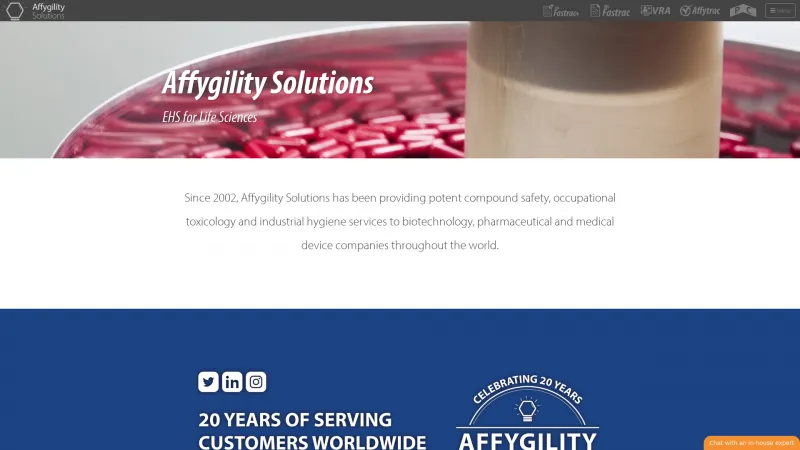 Homepage of Affytrac