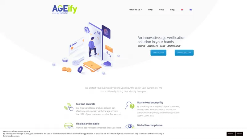 Homepage of AGEify