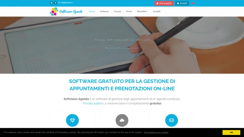 Homepage of Softvision Agenda