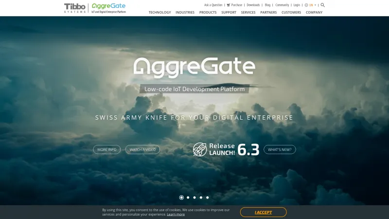 Homepage of AggreGate