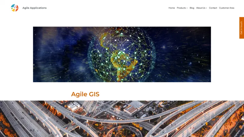 Homepage of Agile GIS