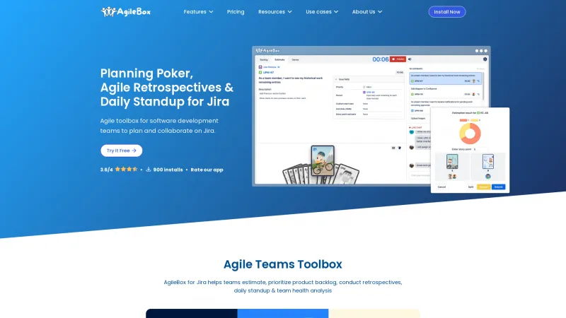 Homepage of AgileBox