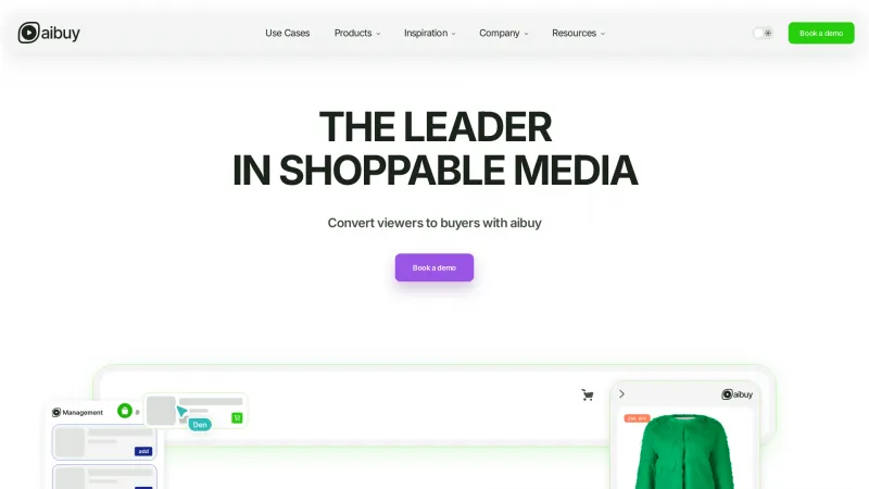 Homepage of AiBUY