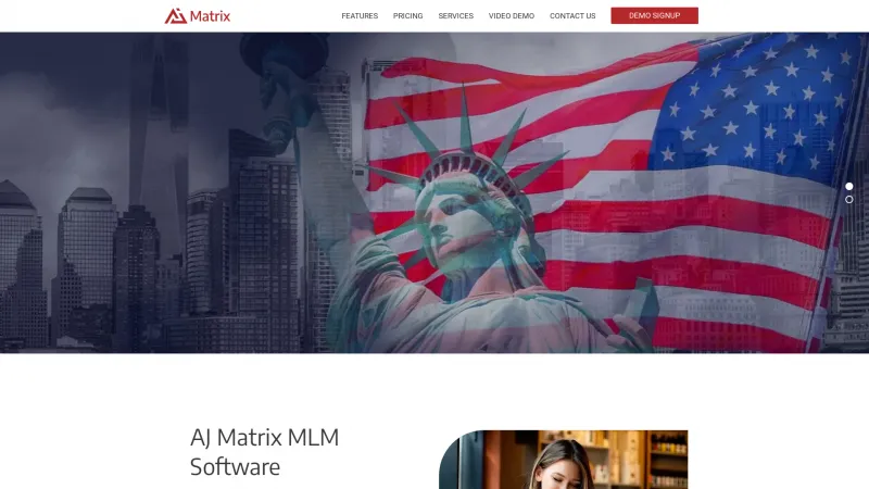 Homepage of AJ MATRIX