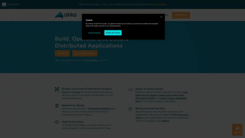 Homepage of Akka