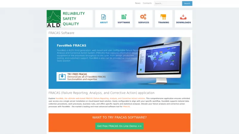 Homepage of FavoWeb