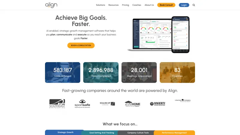 Homepage of Align