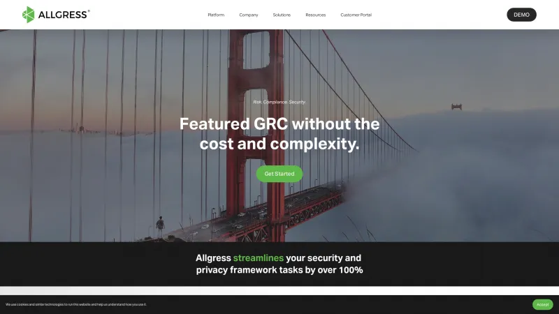 Homepage of Allgress