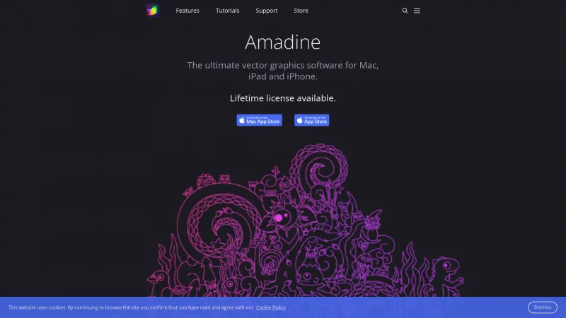 Homepage of Amadine